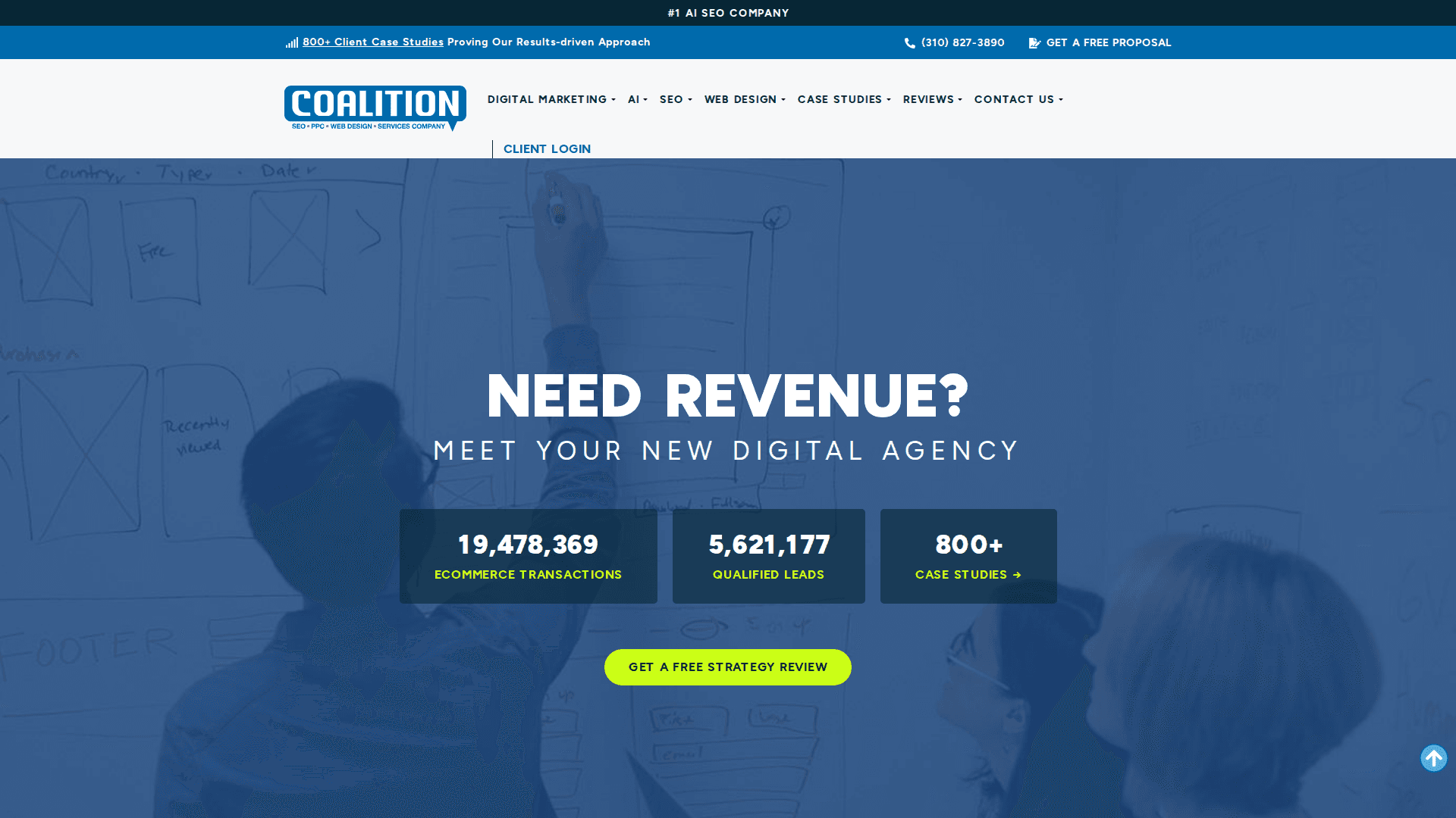 Coalition Technologies homepage screenshot