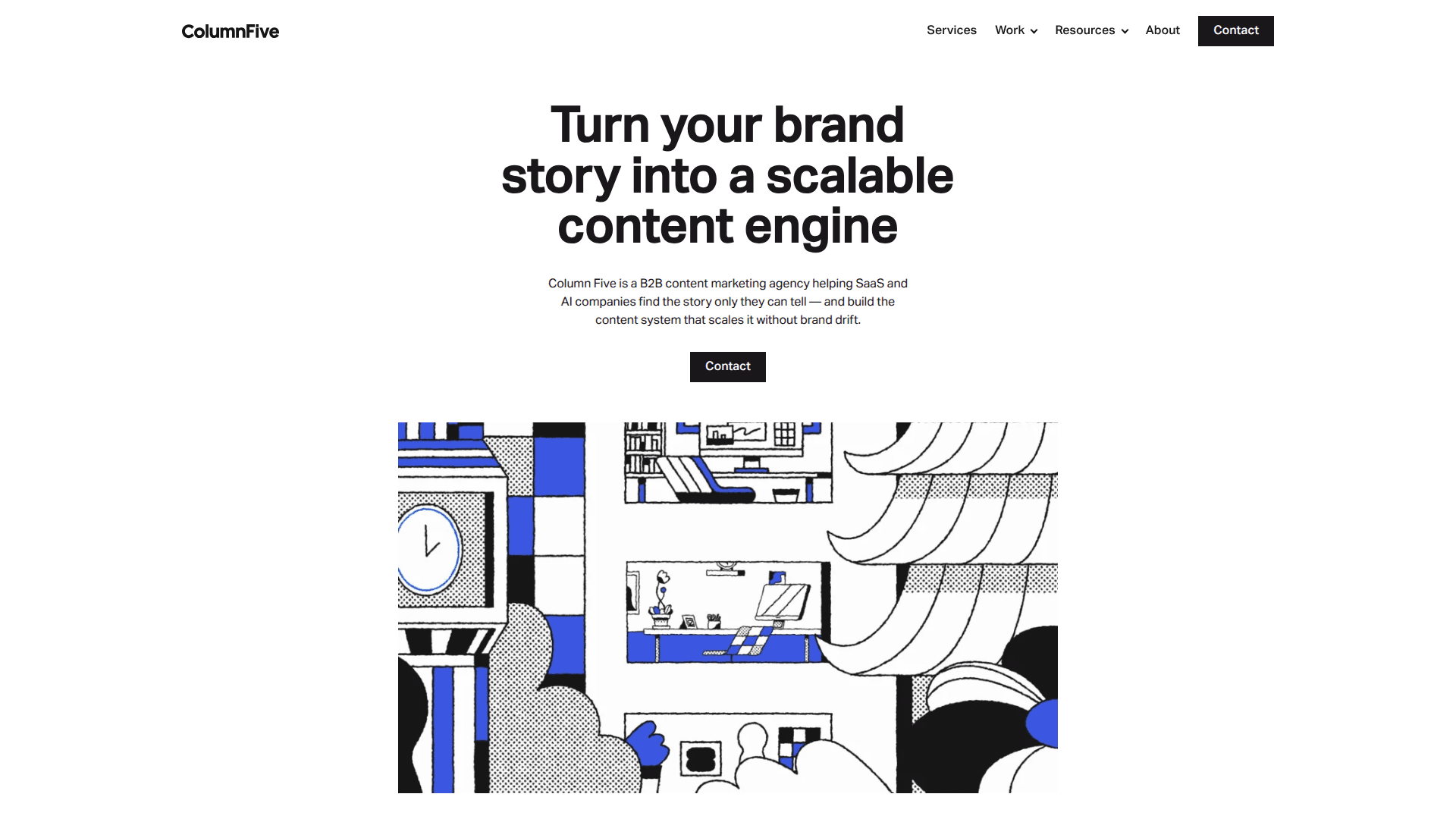 Column Five homepage screenshot