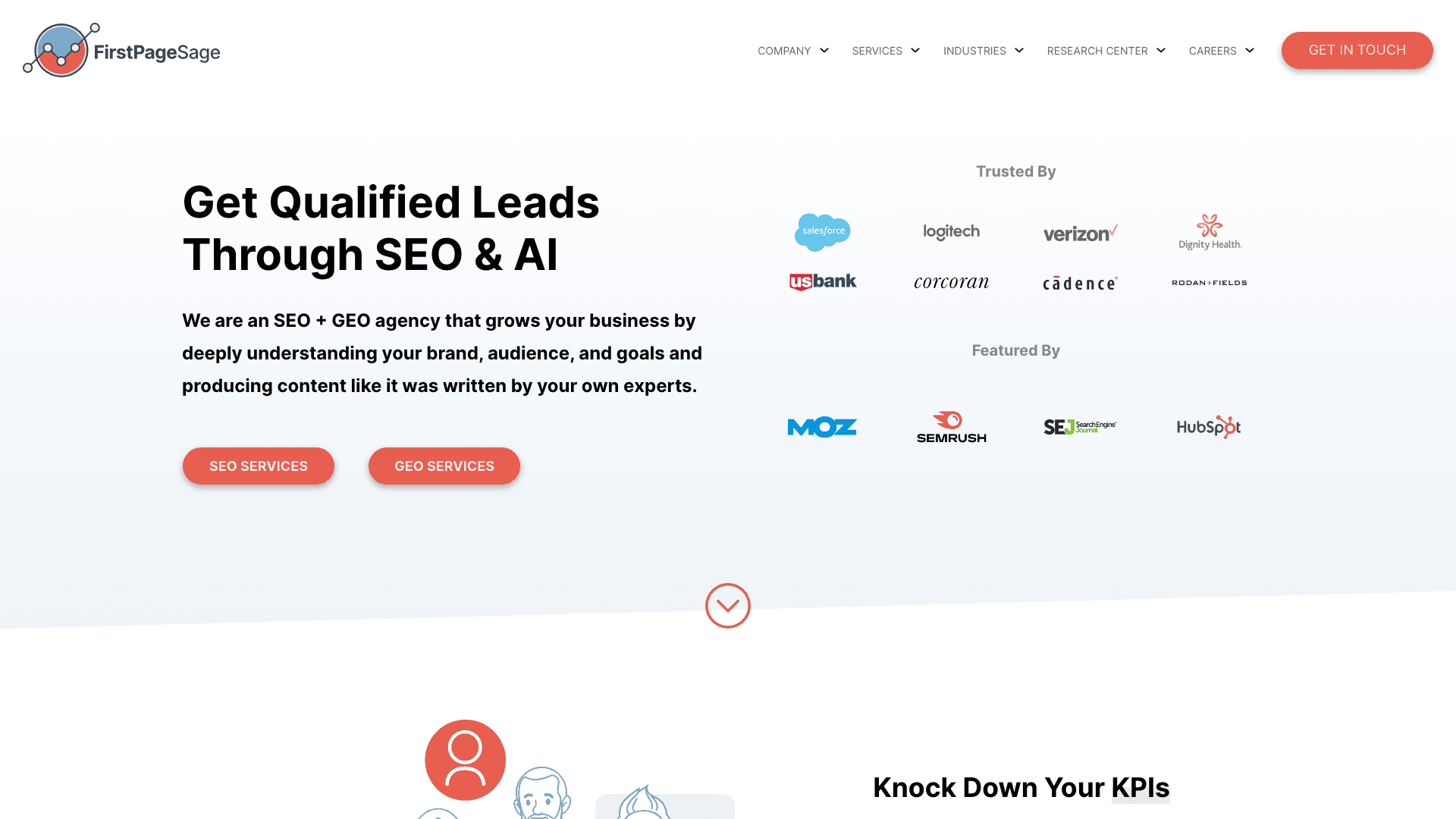 First Page Sage homepage screenshot