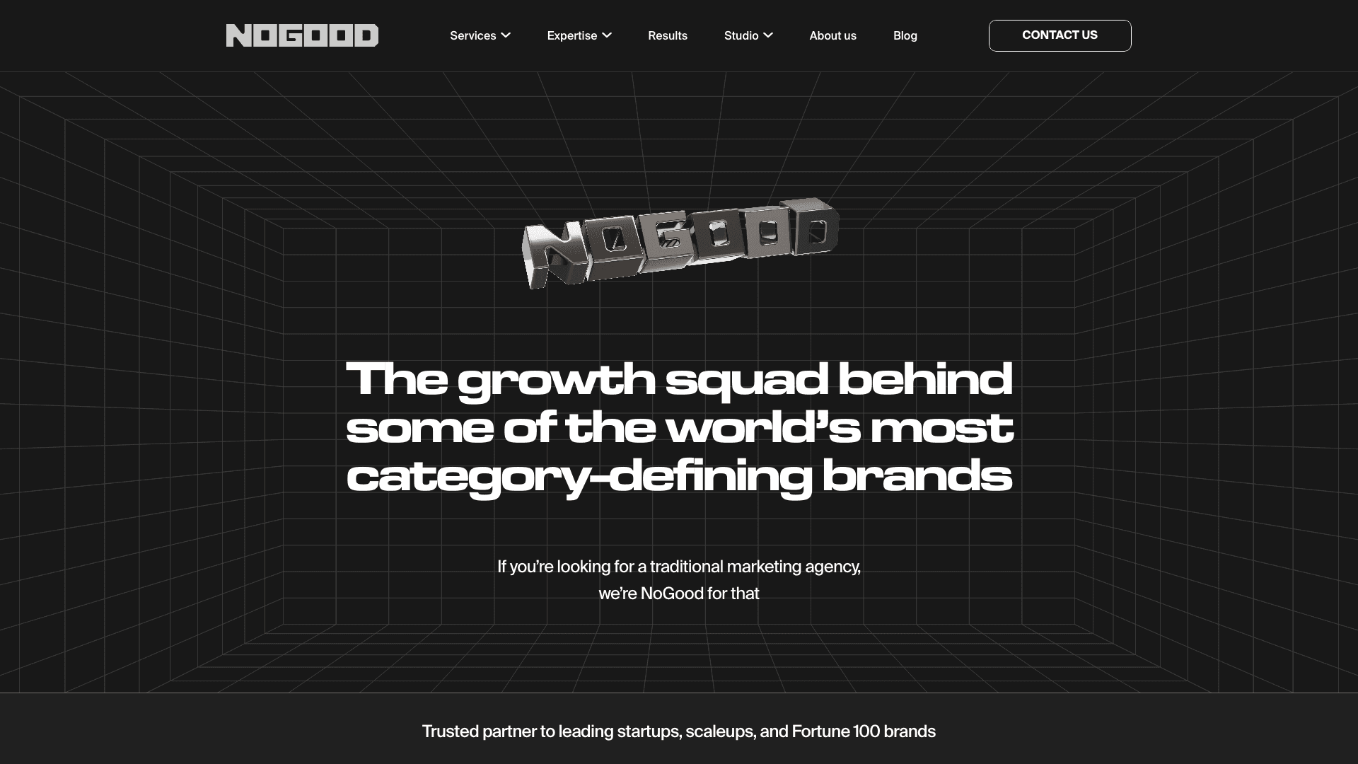 NoGood homepage screenshot