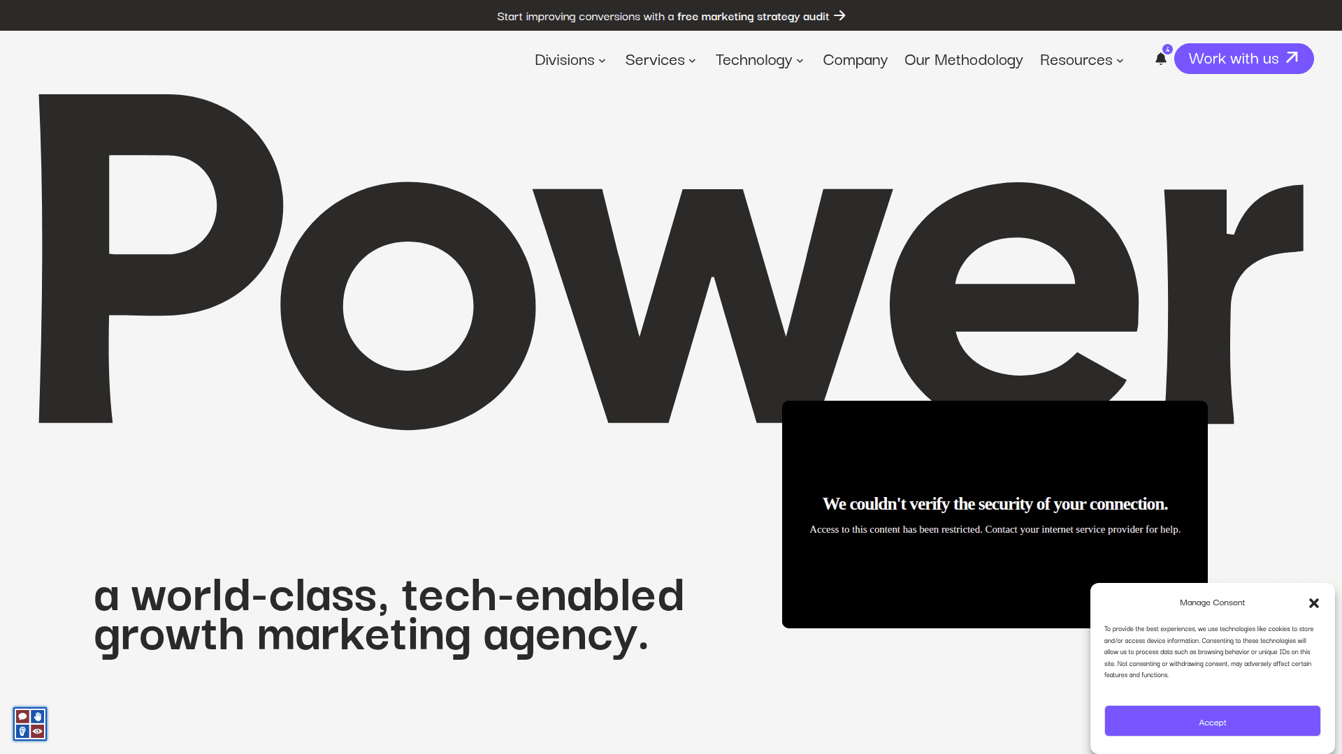 Power Digital homepage screenshot