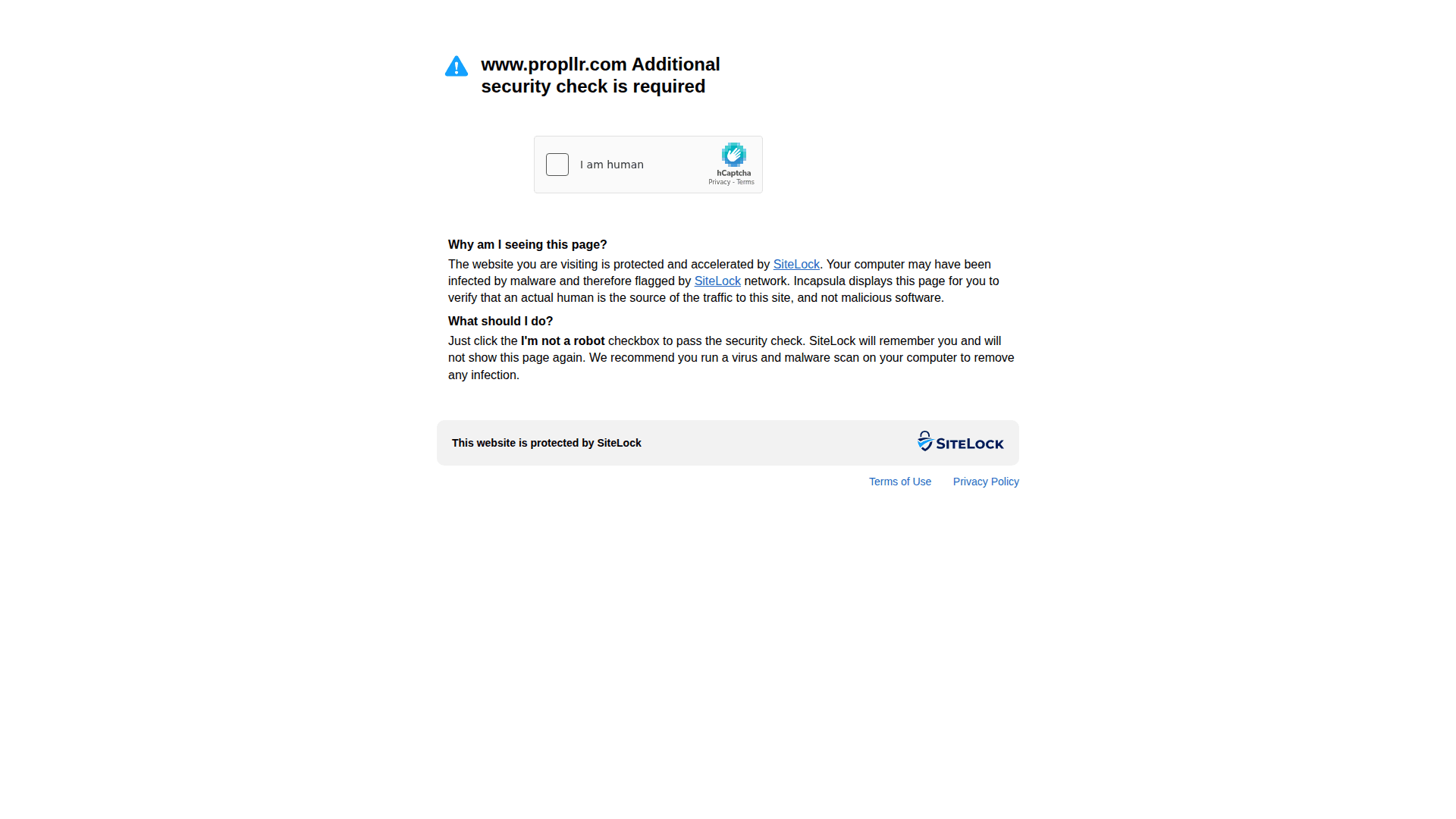Propllr homepage screenshot