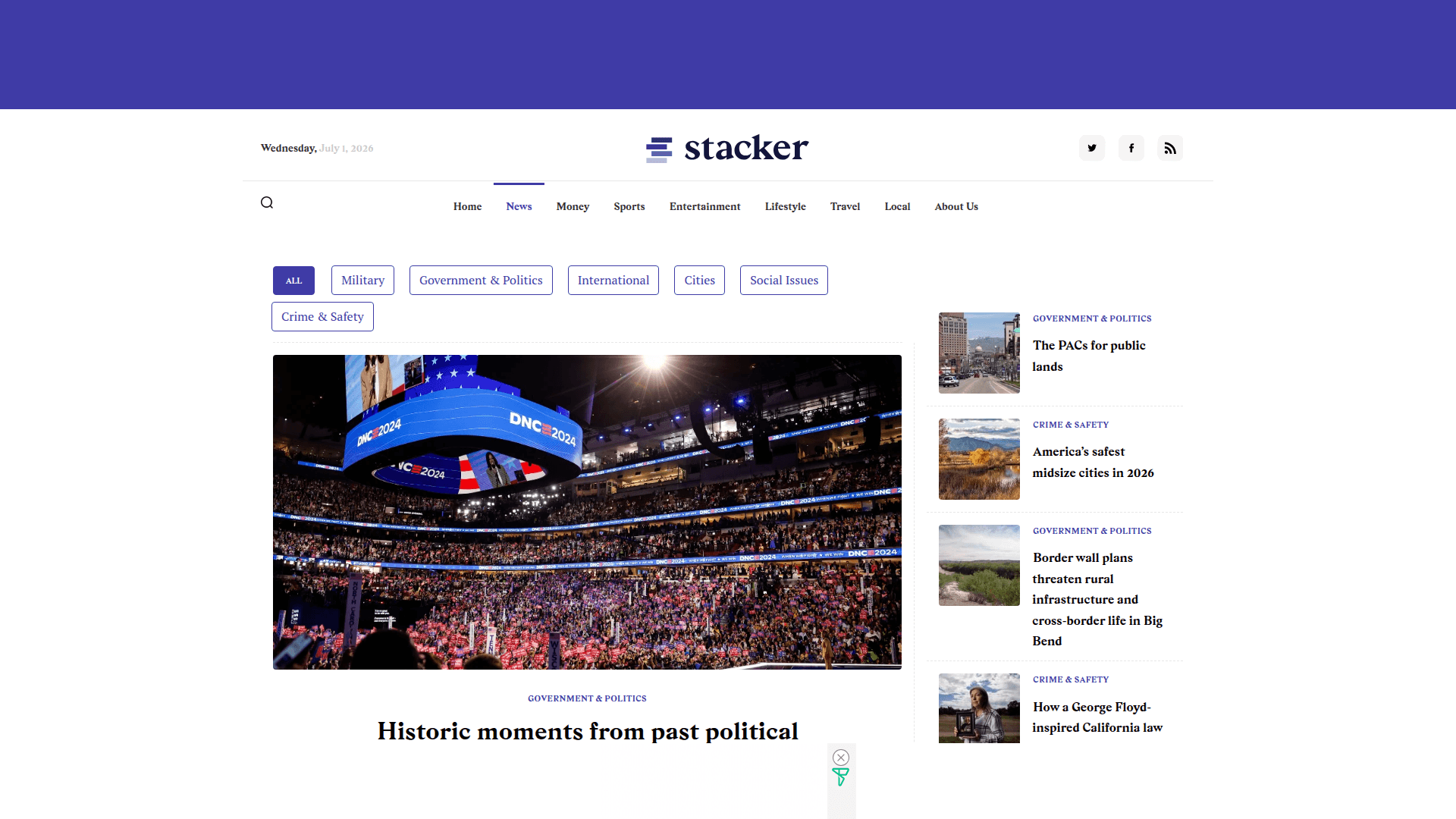 Stacker Studio homepage screenshot