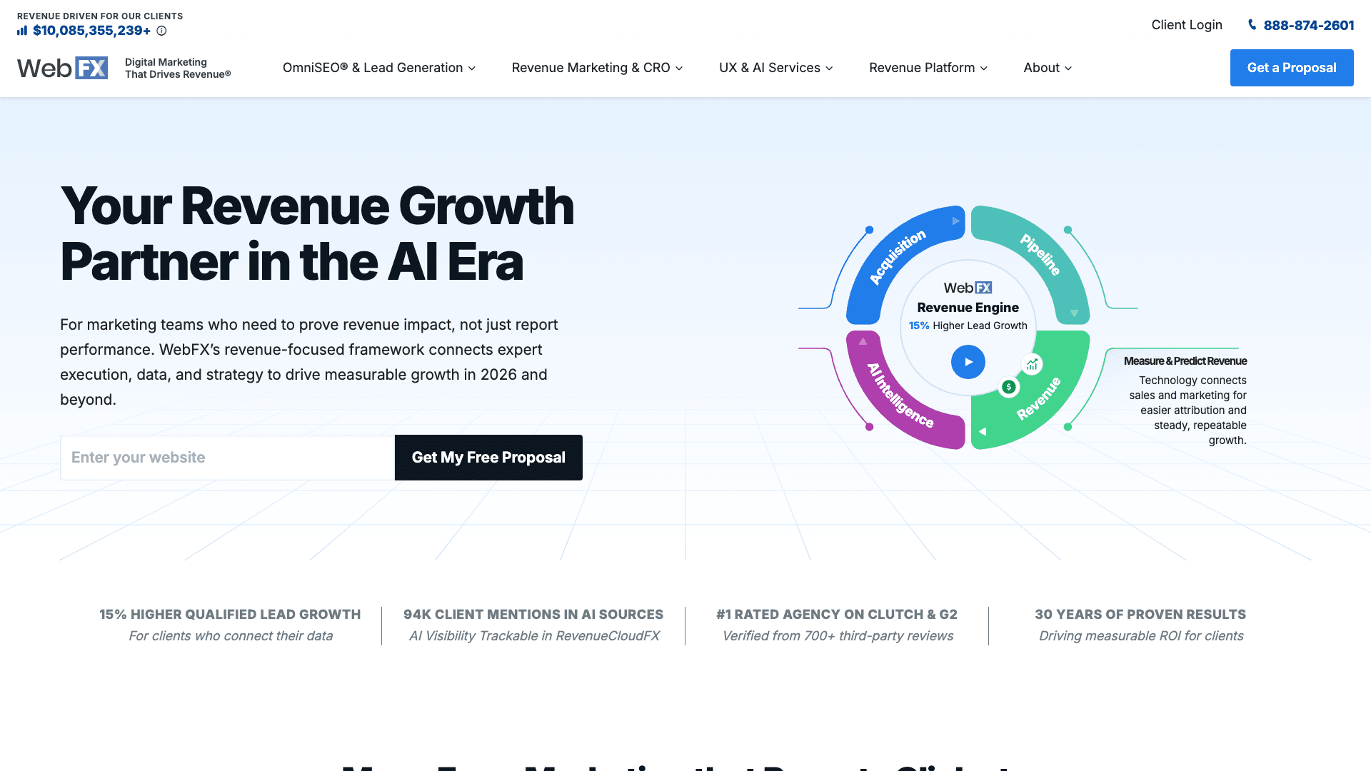 WebFX homepage screenshot