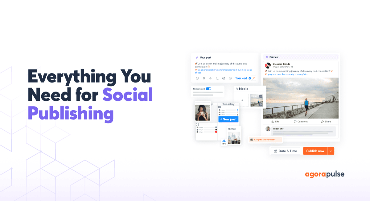 Agorapulse social media scheduling dashboard