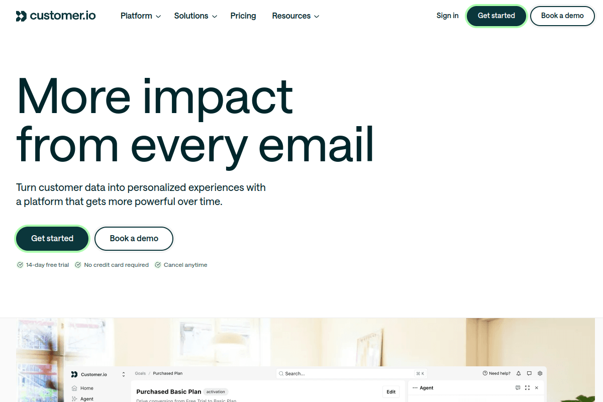 Customer.io dashboard screenshot