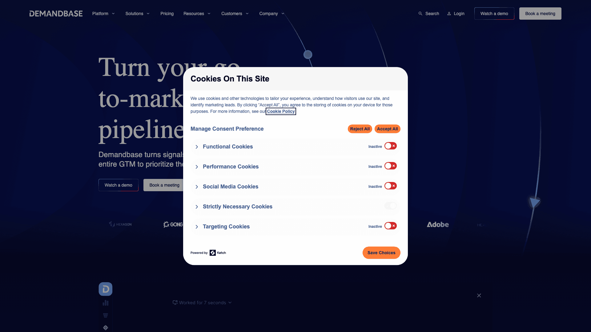 Demandbase dashboard screenshot