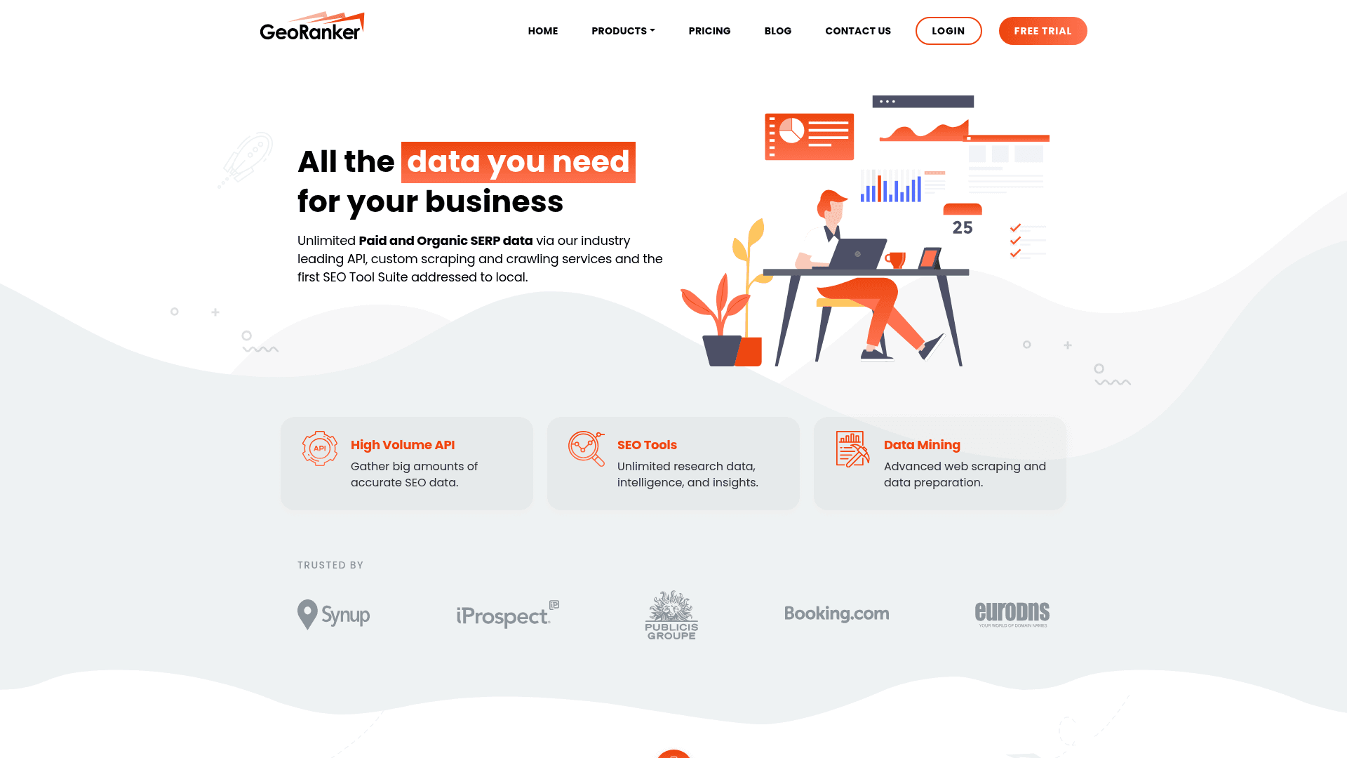 GeoRanker dashboard screenshot