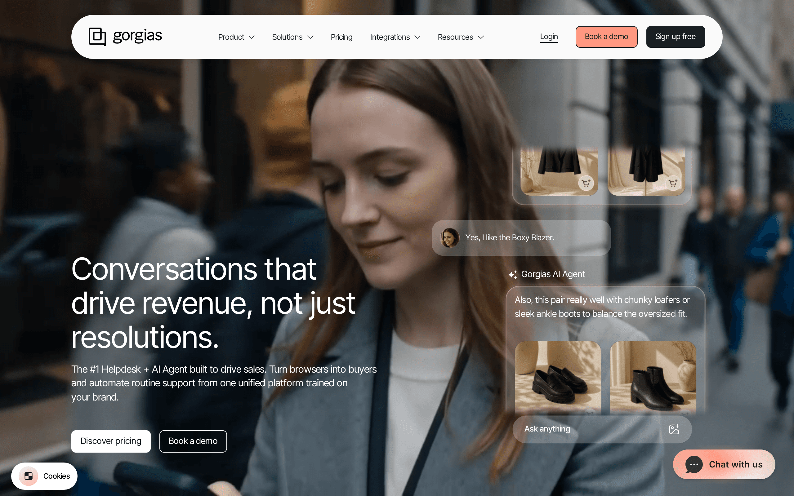 Gorgias homepage — Best for E-commerce AI customer support tool