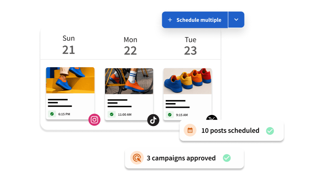 Hootsuite social media scheduling dashboard