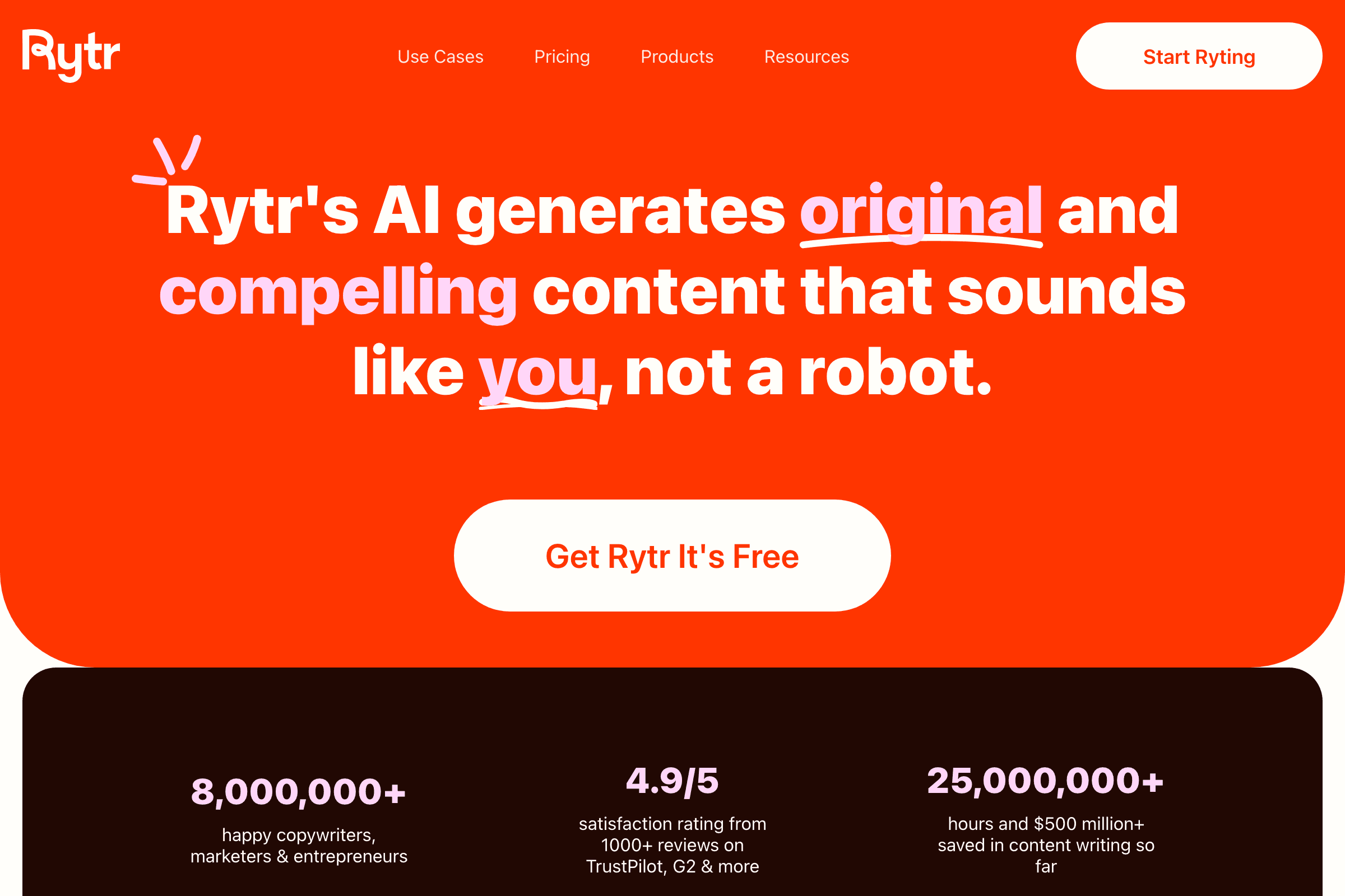 Rytr screenshot