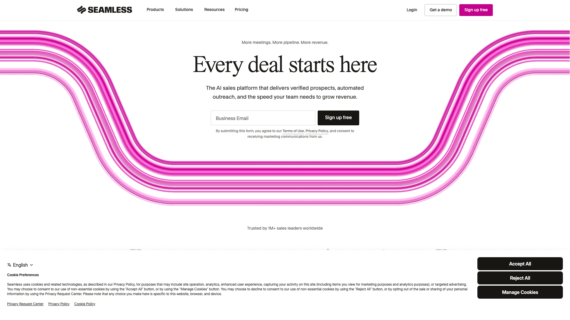 Seamless.AI dashboard screenshot
