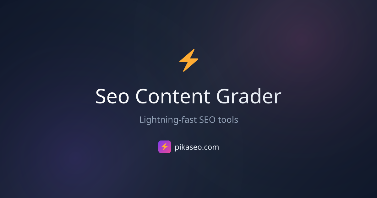 Free SEO Content Grader - AI-Powered Content Optimization Analysis ...